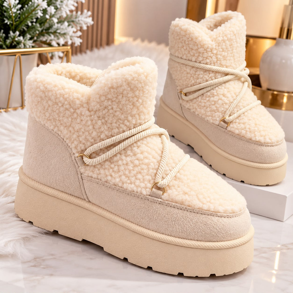 Cozy Platform Winter Boots