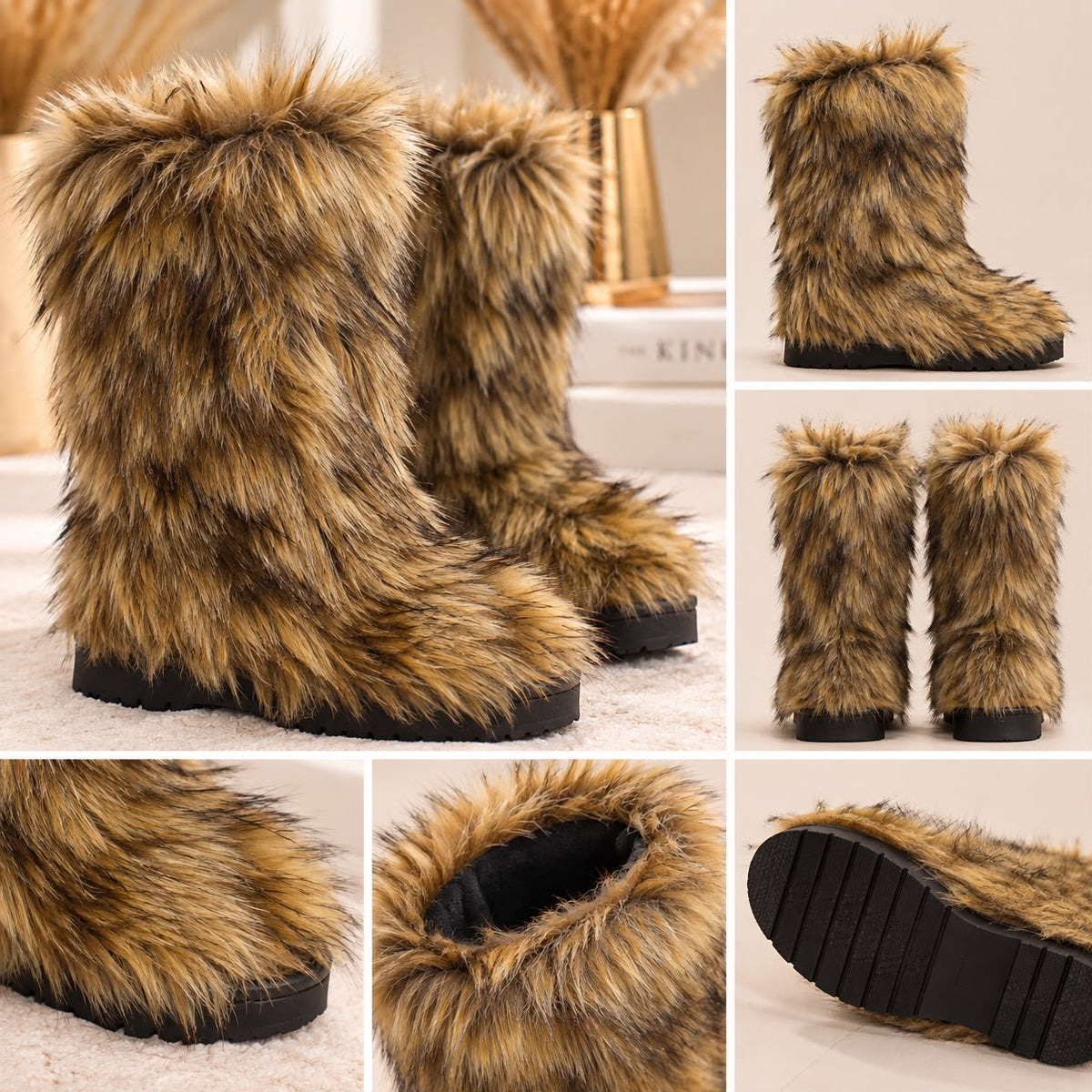 Cozy Faux Fur Winter Boots