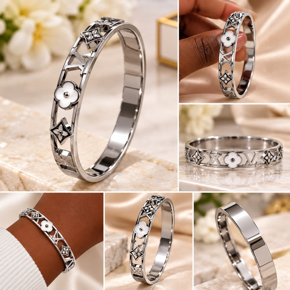 Silver Circle Link Bracelet